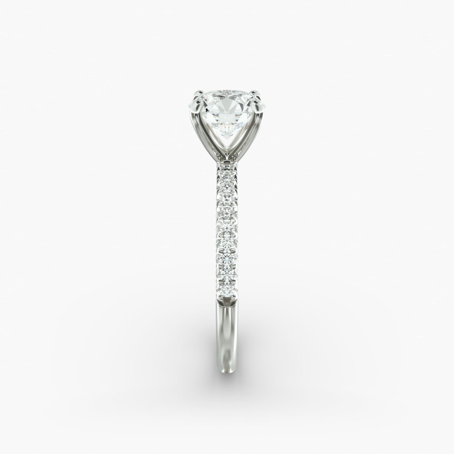 18K White Gold Lab Grown Diamond Engagement Ring 1.0-2.5ct