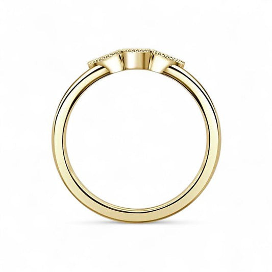 18K Yellow Gold 3 Stone Pear Cut Lab Grown Diamond Ring 0.9 - 1.5ct - Triple