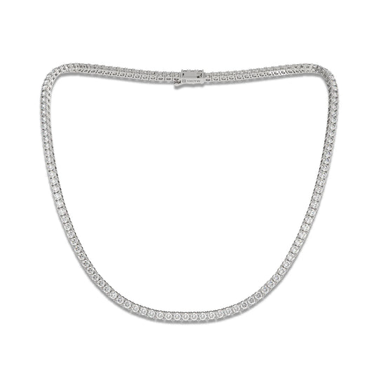 18K White Gold Lab Grown Diamond Tennis Bracelet 5.0-10.0ct