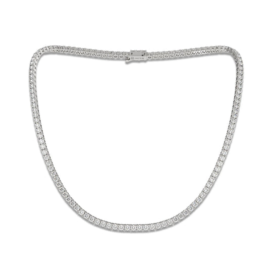 18K White Gold Lab Grown Diamond Tennis Bracelet 5.0 - 10.0ct - Triple